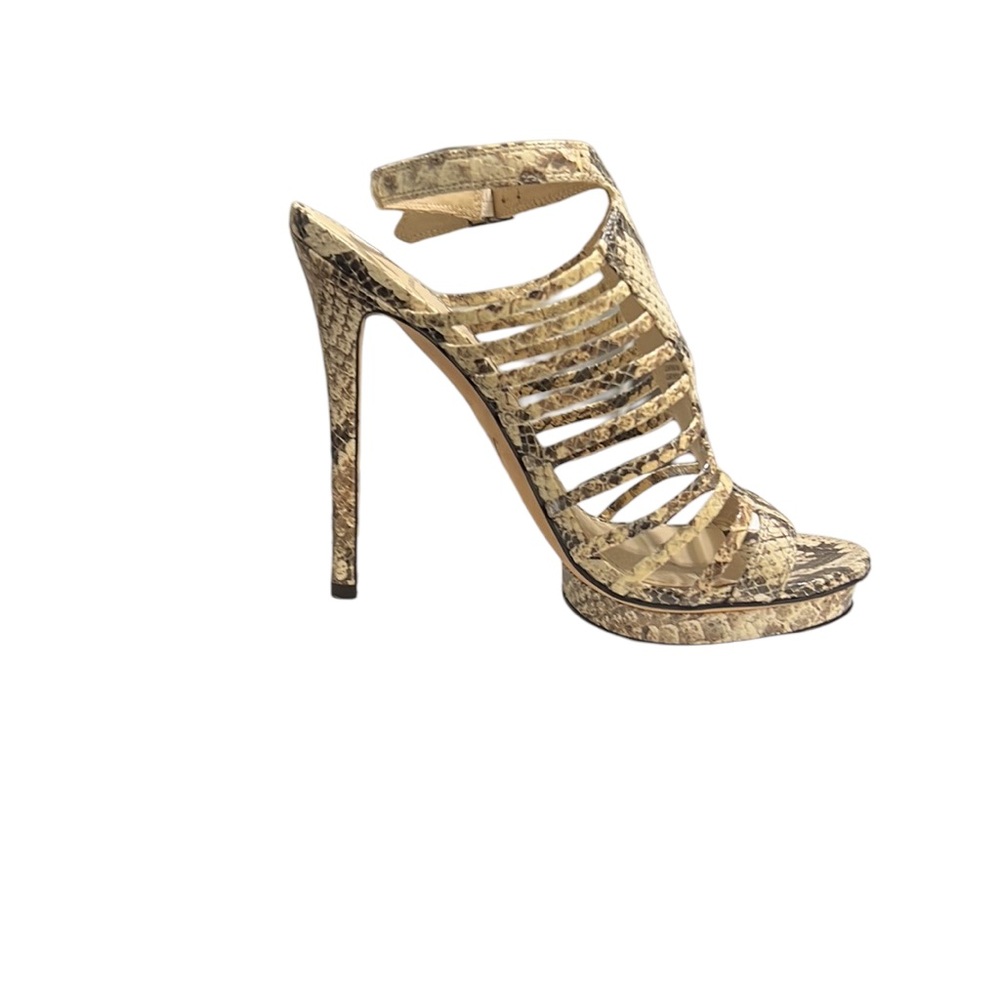 Brian Atwood Calista Platform Python Sandals Size… - image 4